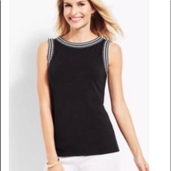 Talbots Grosgrain Trimmed Tank - Picture 1 of 5